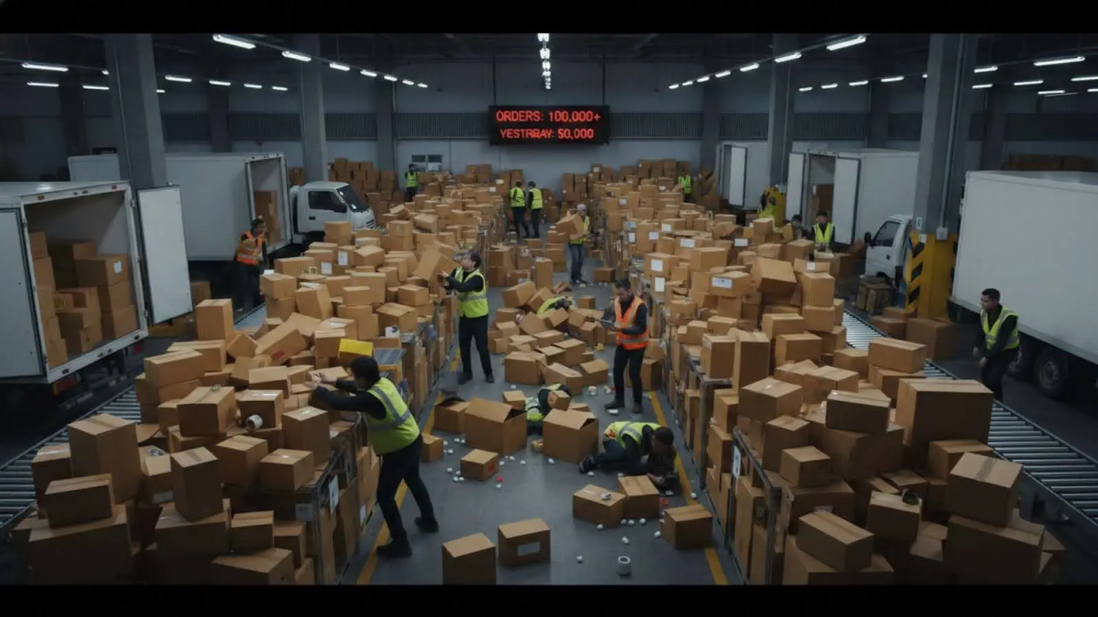 What Happens to a Delivery Operation When Order Volumes Double Overnight?